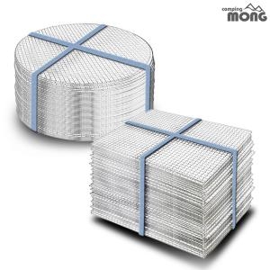 꾸버스  태망중 석쇠 일회용석쇠 불판 바베큐그릴 90장 묶음