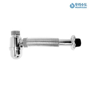우리수도  벽배관 직관트랩 세면대배수관 세면기배관