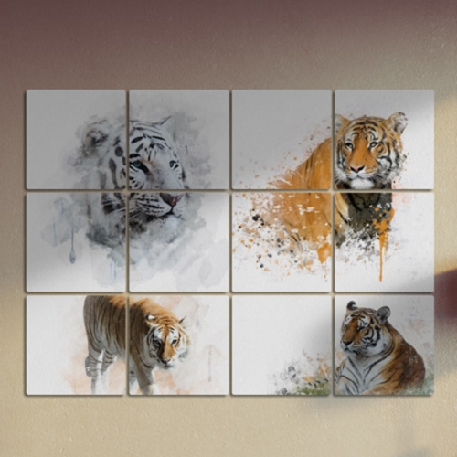 꾸밈  tm506-멀티액자_순한백호와호랑이