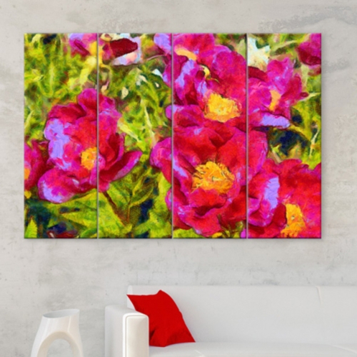 cx583-행운을가져다주는모란꽃_대형노프레임세트 꾸밈