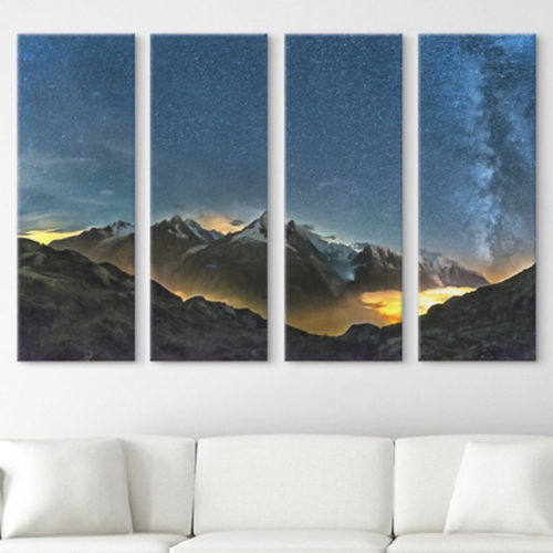 아트박스  꾸밈 cx562-알패스산맥의빛나는밤_대형노프레임세트