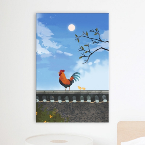 아트박스  꾸밈 iv242-태양아래동물들_중형노프레임