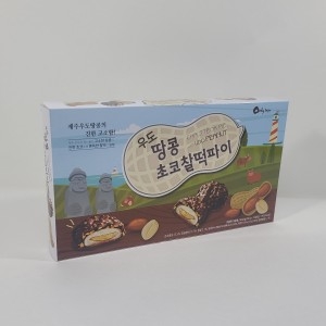 삼진식품  제주 우도 땅콩 초코 찰떡파이 10개입 초코파이