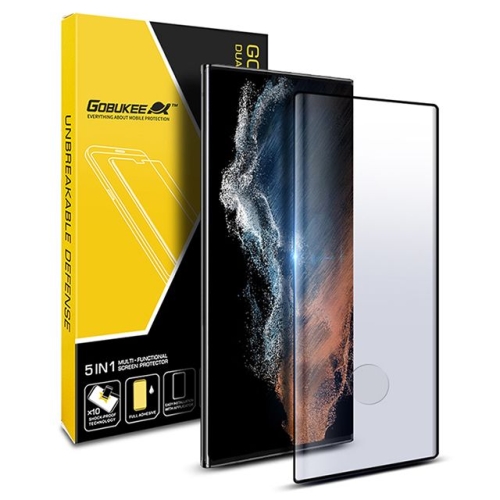 고부기  갤럭시S22 울트라 풀점착 풀커버 강화유리+렌즈 보호필름