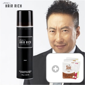 헤어리치 박명수 흑채 스프레이 2개 흑채 흑체 흑갈색