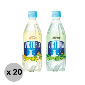 웅진식품 빅토리아 탄산음료 초록매실, 내사랑유자C 500ml x 20페트 택1