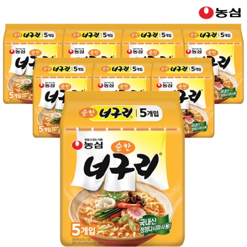 농심  순한너구리 120g 40봉 1박스