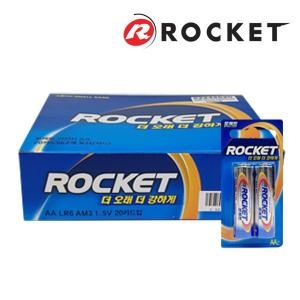 세방전지 로케트 건전지 AA LR6 알카라인 카드형 20개입 40알