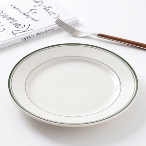 턱스톤 그린베이 원형 접시 3호 카페 스테이크 파스타 디저트 브런치 그릇 플레이트