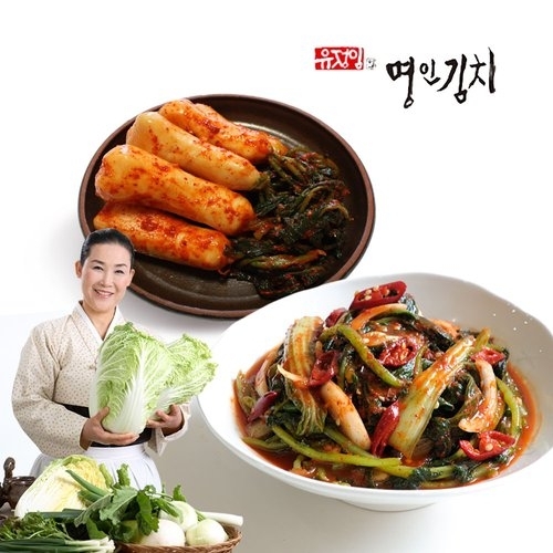 풍미식품 식품명인 유정임 열무얼갈이 2kg + 나박김치 2kg