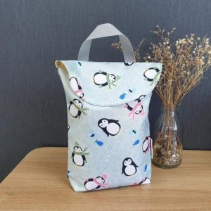 손잡이 기저귀파우치 펭귄 기저귀가방 아기용품