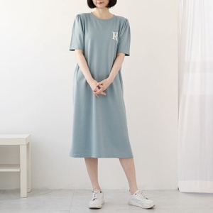 웬디즈갤러리 리본 프린팅 원피스 IOP113