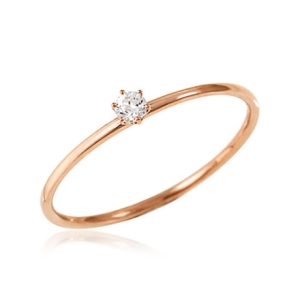 비앤비골드  14K 슬릿링 3mm 원큐빅 반지 DMR37724