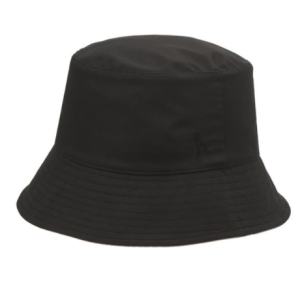 헤지스 블랙&베이지 퍼피자수 양면 벙거지모자_HILG4E006BK