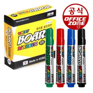 오피스존  자바 화이트 보드마카 12자루 둥근촉 보드펜 마커