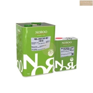 16L 화이트 유광 우레탄 도장 상도 페인트 피니싱 칠 즐거운 디지털세상