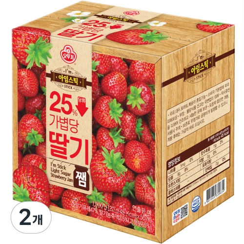 오뚜기 아임스틱 딸기쨈 20g