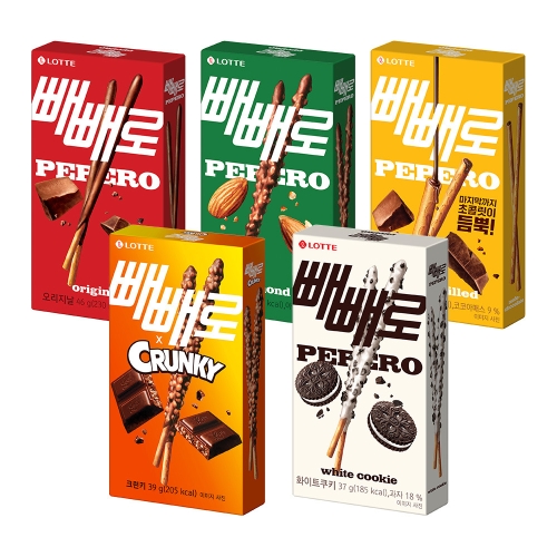롯데제과  빼빼로 최대 10개 골라담기 초코빼빼로 아몬드빼빼로 누드빼빼로 크런키 화이트쿠키
