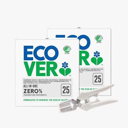 에코버 올인원 식기세척기세제 제로 500g 2개+가위세트