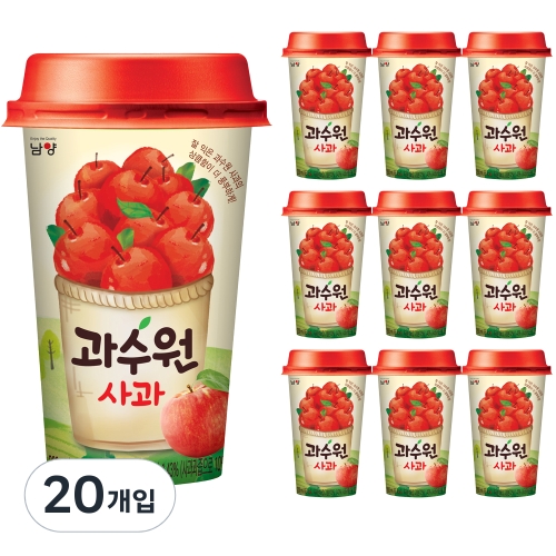 남양유업 과수원 사과 컵 200ml 20개입