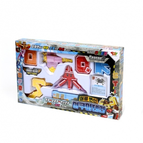 아쿠아테라 알파벳 변신로봇 4단합체 로보트