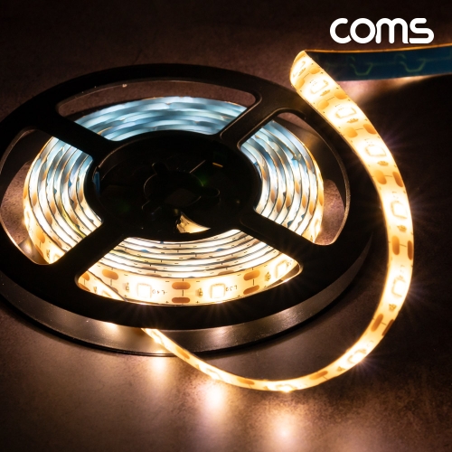 라이트컴 Coms 붙이는 USB 5V LED 줄조명 슬림형 2M 2700K 띠조명 붙이는LED