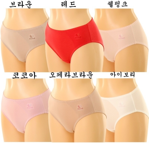 자스민 기본 면 모달 최고편한 여성팬티 요일팬티 WPT4123