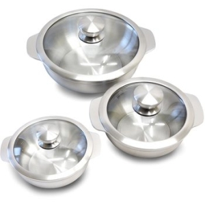 알라딘  통5중 미니 냄비세트 스테인리스 혼밥 자취 1인가구 이유식 집들이 이사 선물 207330