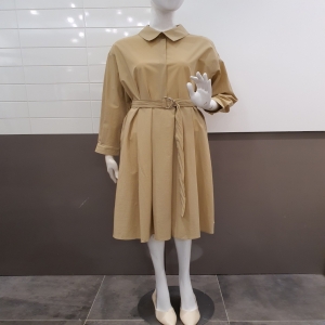 포커스 허리 맞주름 카라 원피스 FS3B7OP0160