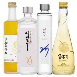 문배술 25도 375ml + 이강주 19도 375ml + 솔송주 13도 375ml + 한산 소곡주 18도 360ml
