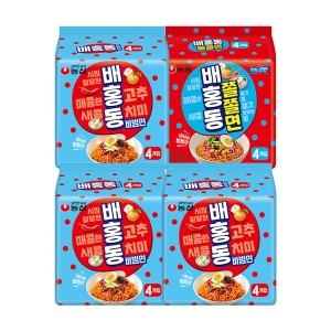 농심  배홍동 비빔면 4입 3개 + 배홍동 쫄쫄면 4입