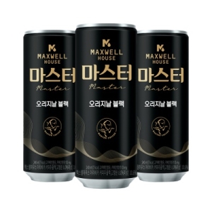 동서식품 맥스웰하우스 마스터 캔커피 오리지날 블랙 240ml 30캔