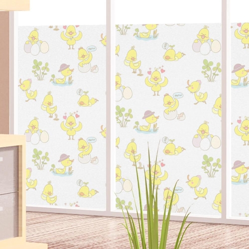 ch048 병아리 패턴글라스