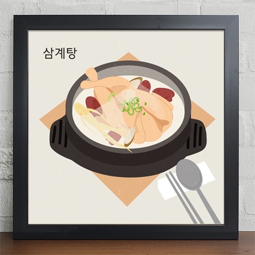 꾸밈  cz183-여름보양식4대천왕디자인액자