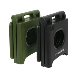 폴딩  캠핑 스툴 접이식 미니 BBQ 낚시 초경량 의자 블랙 FS22BK