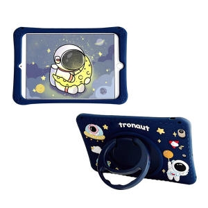 OZEM 갤럭시탭A8 어린이안전 우주인 캐릭터 실리콘 케이스
