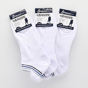 오너클랜 남자 이중바닥 스포츠양말 봄나위 발목 5켤레 WB3B3EE