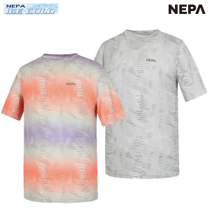  네파 남성 트레일 옴브레 반팔 라운드 티셔츠 (7J35322)