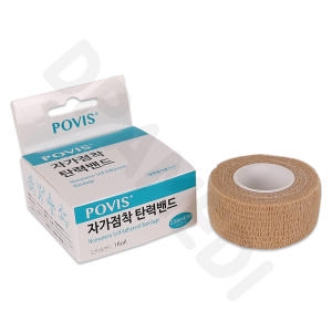 코반 압박 접착 붕대 자가점착밴드 포비스 1인치 1롤