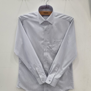 레노마 텐셀 폴리 도비 일반핏 긴소매RNSSGP030GYC