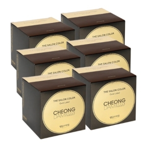 청담스타일 포레스트 더 살롱 컬러 골드라벨 염색약 초코브라운X6개 순수 새치 커버 흰머리 뿌리 셀프