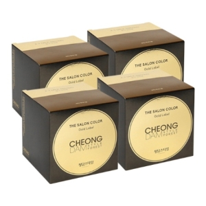 청담스타일 포레스트 더 살롱 컬러 골드라벨 염색약 밀크브라운X4개 순수 새치 커버 흰머리 뿌리 셀프