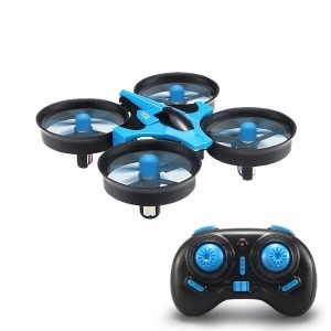 JJRC  H36 입문용 학습용 미니 드론 안전가드장착 블루