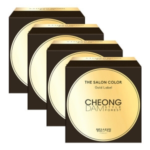 청담스타일 포레스트 더 살롱 컬러 골드라벨 염색약 초코브라운X4개 순수 새치 커버 흰머리 뿌리 셀프