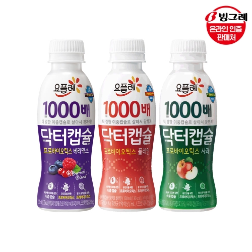 빙그레 닥터캡슐 1000배 사과 x18개