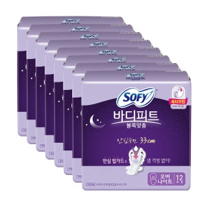 쏘피 바디피트 볼록맞춤 안심숙면 330 오버나이트 12개
