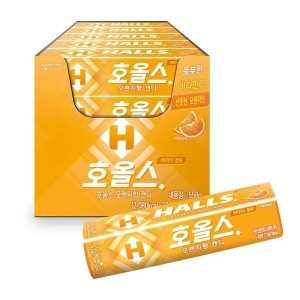 호올스  오렌지 사탕 캔디 간식 34g 20개