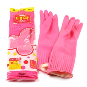 태화  고무장갑 대 L 왼손 분홍색 갑돌이 169번