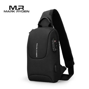 마크라이든 남성 USB 충전 도난방지 웨이스트백_MR0067S
