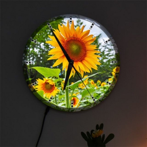꾸밈  nf 시계액자25R_풍요와다산의해바라기 109-LED